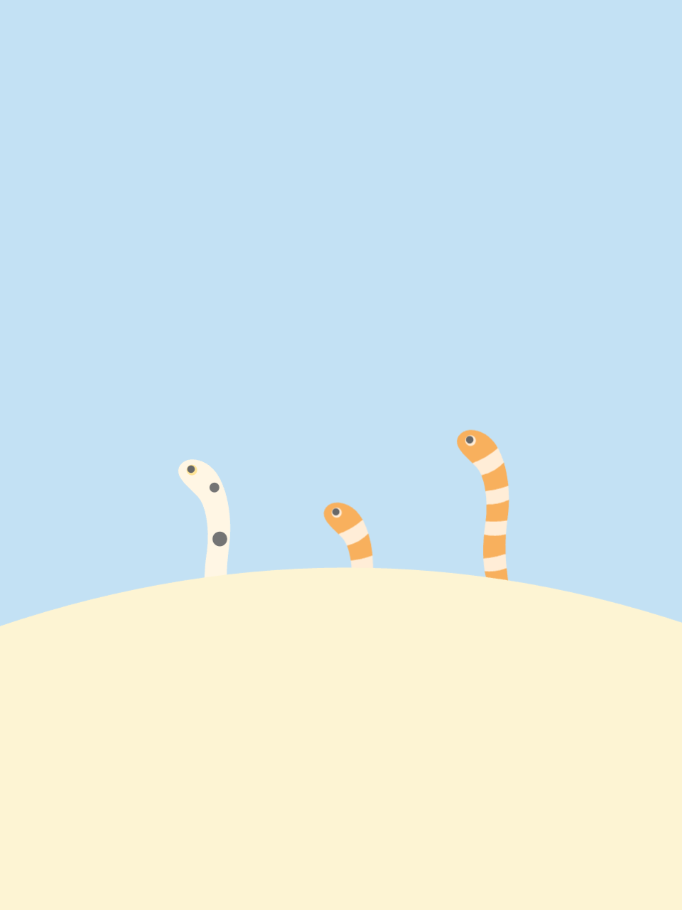 丘の上のニシキアナゴたち