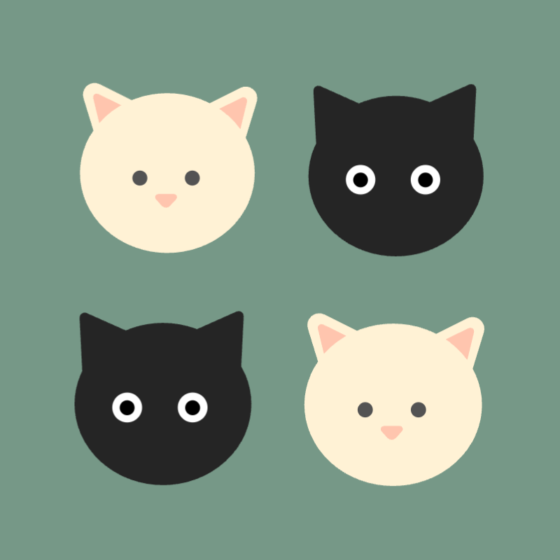 愛らしい猫たちの微笑み