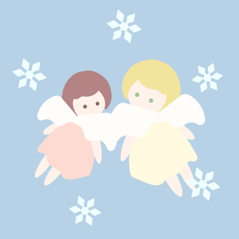 雪の天使たち