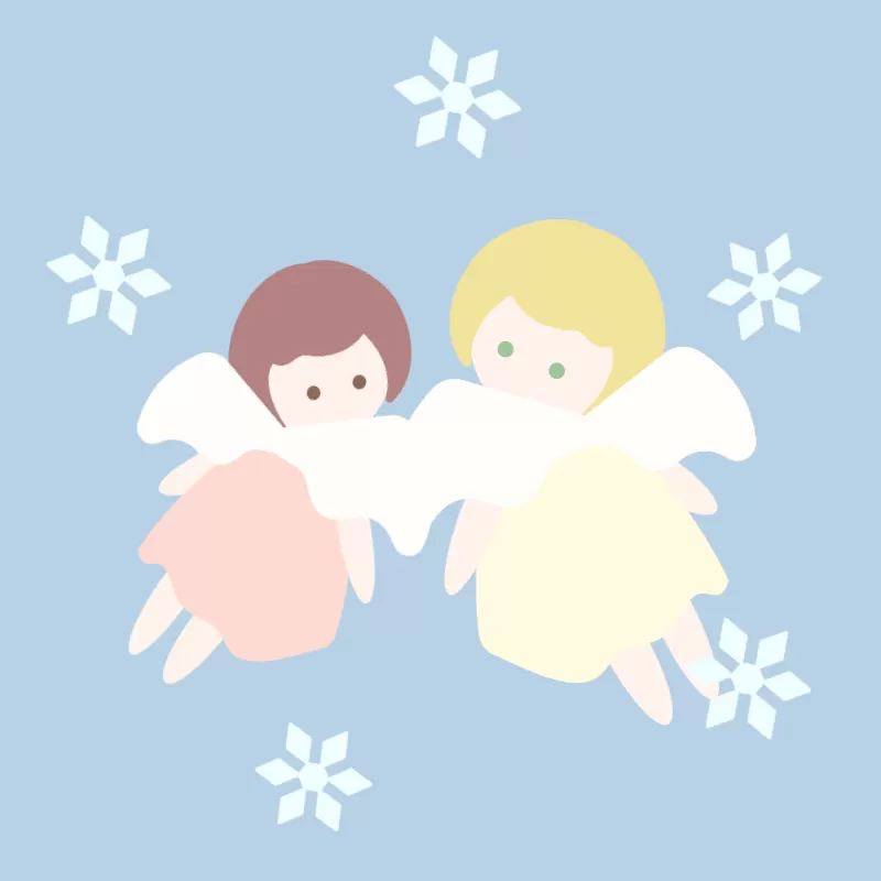 雪の天使たち