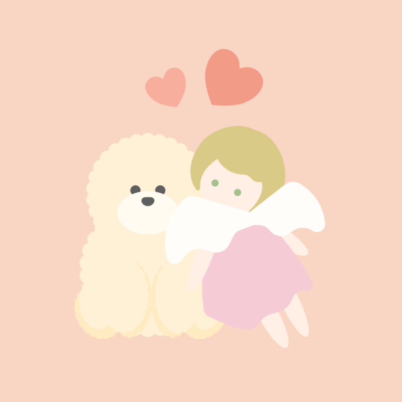 ふわふわの愛の天使