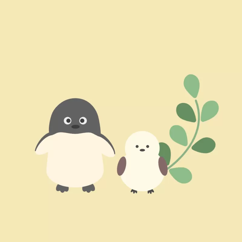 仲良しペンギンたち