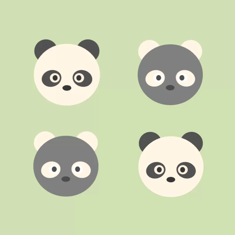 愛らしきパンダたち