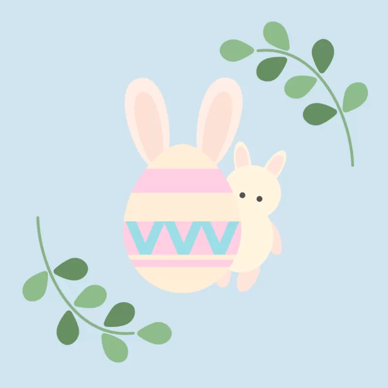 うさぎとイースターエッグ