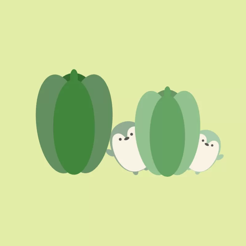 ペンギンとピーマンの世界