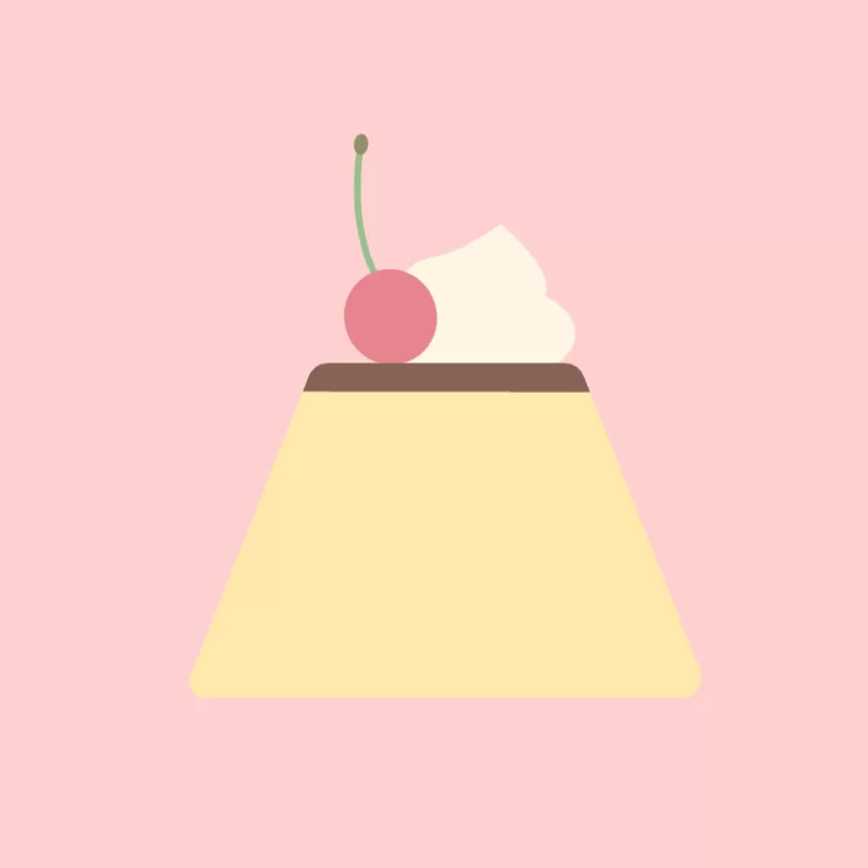 さくらんぼのプリン夢