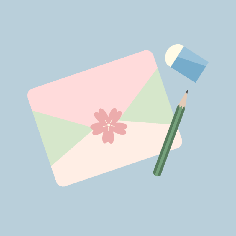 桜舞う心の封筒