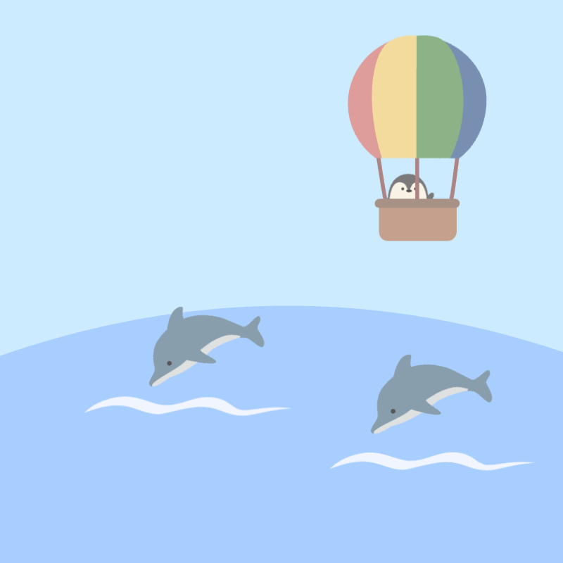 空を駆けるペンギン