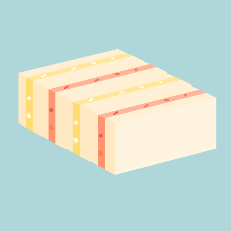 彩り豊かな卵サンド