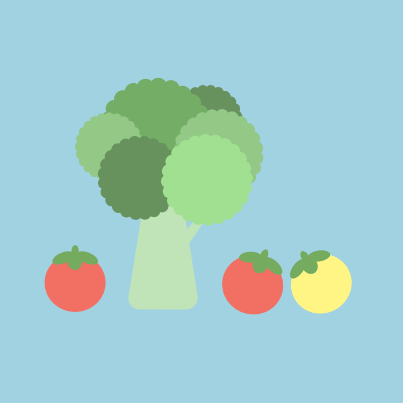 カラフルな収穫