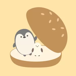 ペンギンのハンバーガー