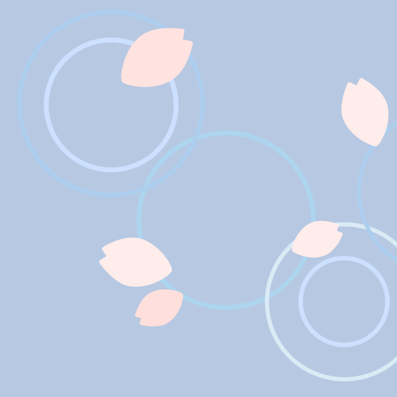 桜舞う雨の景色