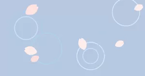 桜舞う雨の景色