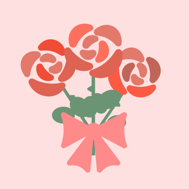 優雅なバラの贈り物