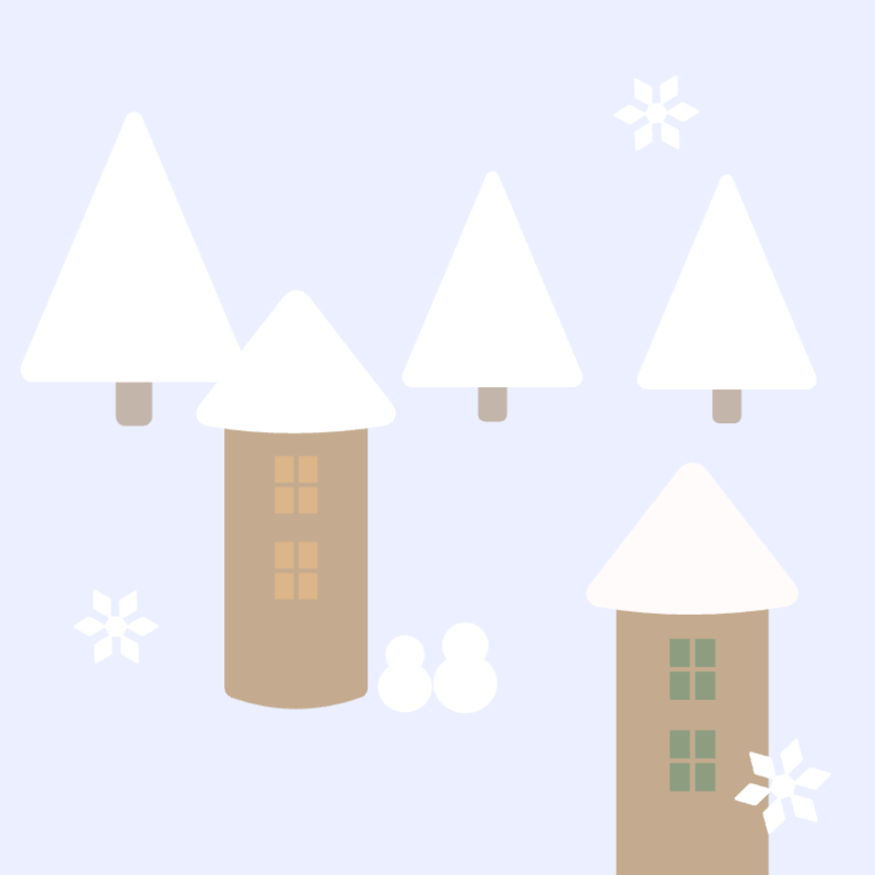 冬の静寂な風景
