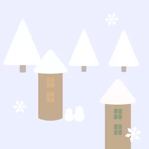 冬の静寂な風景