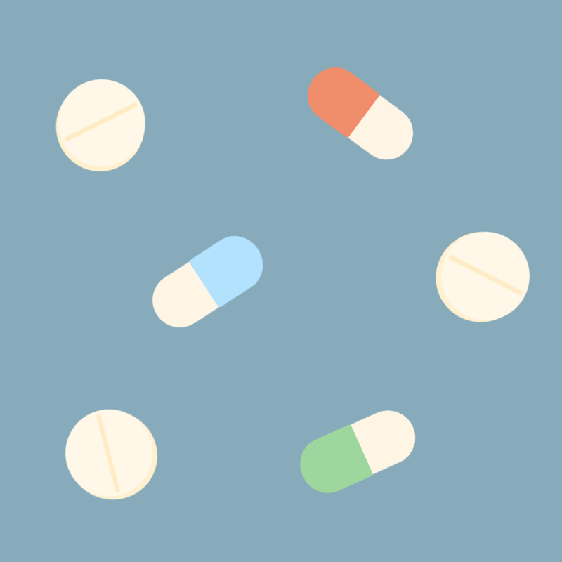 カラフルな夢の錠剤