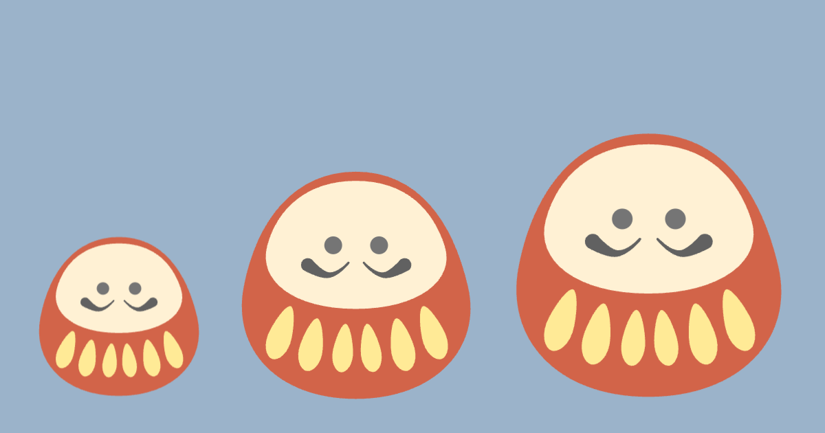 ほっこりヒゲだるま