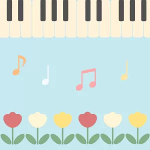音楽と花の調和