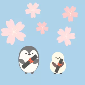桜舞う祝福の瞬間