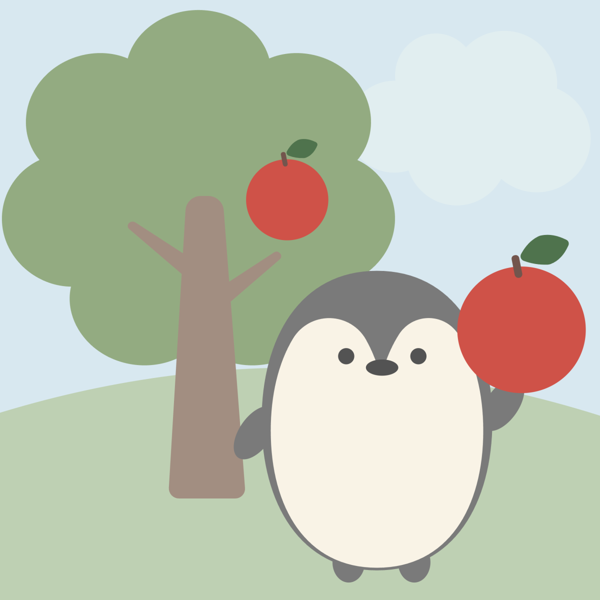 りんごのぺんぎん